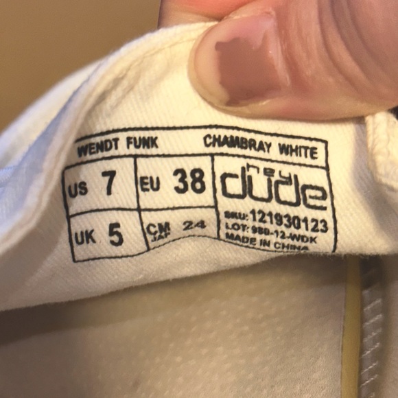 Hey Dudes Wendy Funk Chambray White🌺 - Picture 5 of 5